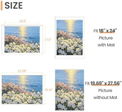 upsimples 19.7 x 27.6 in Puzzle Frame - White image 2