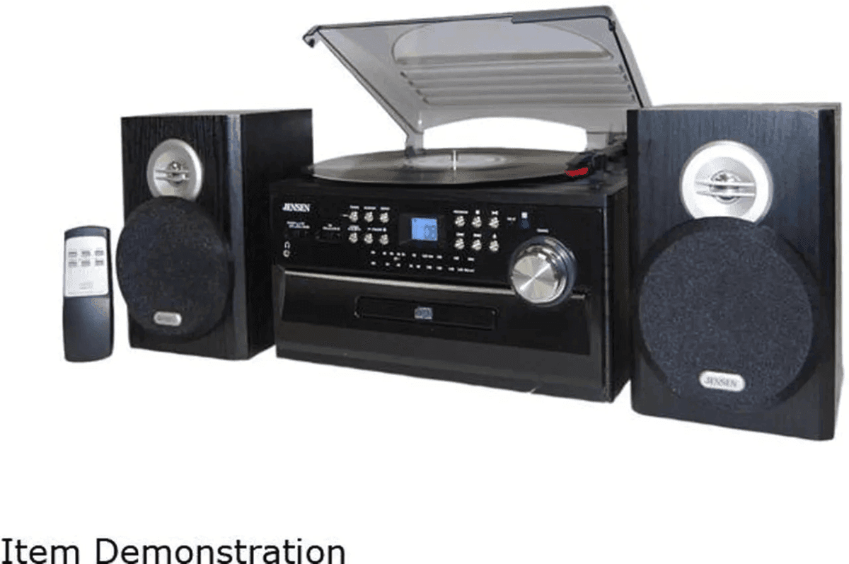 Jensen JTA-475 Turntable, CD, Cassette and AM/FM Stereo System