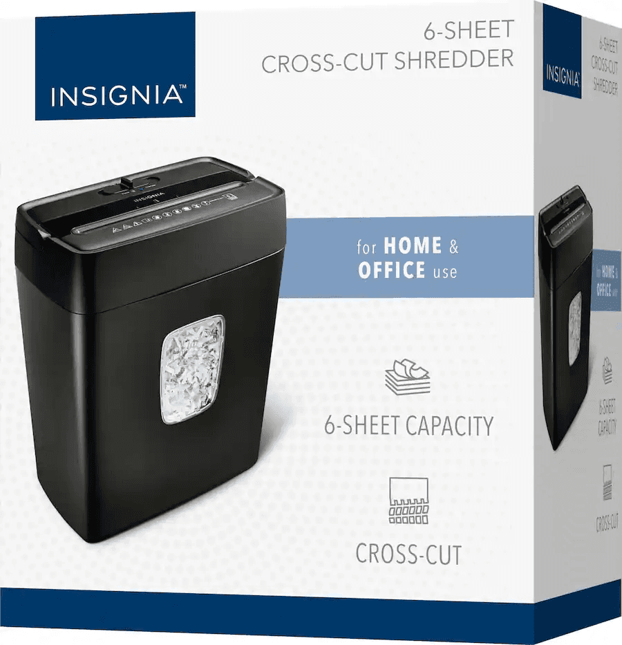 Insignia 6-Sheet Crosscut Shredder for $29.99 image 5