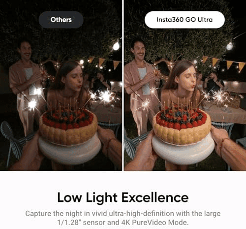 Insta360 GO Ultra 4K Vlogging Camera - Arctic White for $379.99 image 4