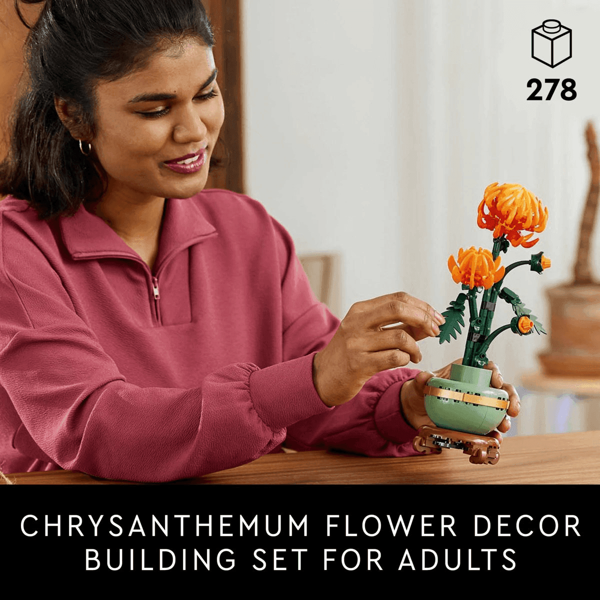 LEGO Icons Chrysanthemum Building Set 10368 for $23.96 image 3