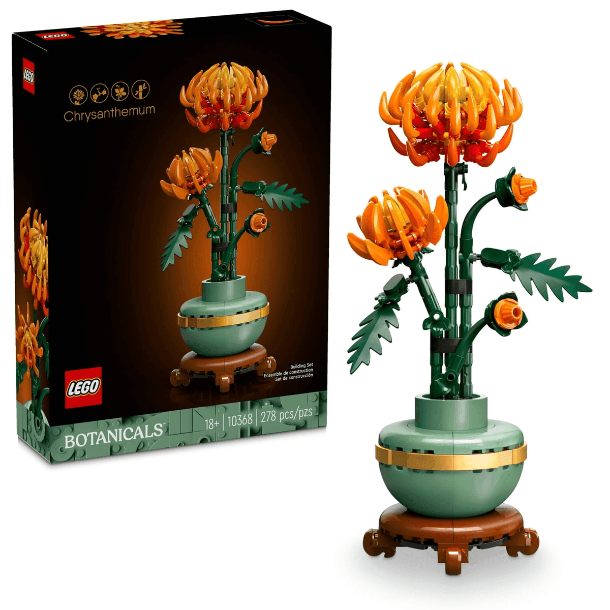 LEGO Icons Chrysanthemum Building Set 10368 for $23.96