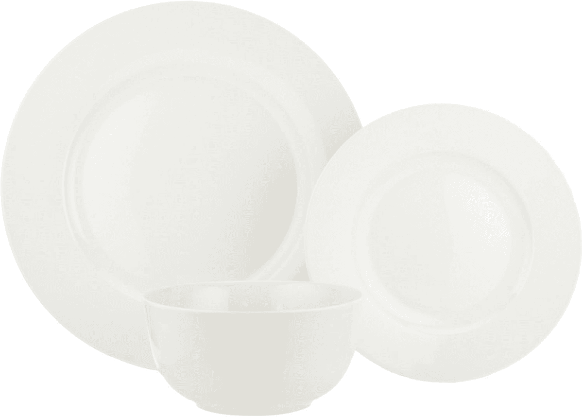 Amazon Basics Porcelain Dinnerware Set - White, 18-Piece image 5