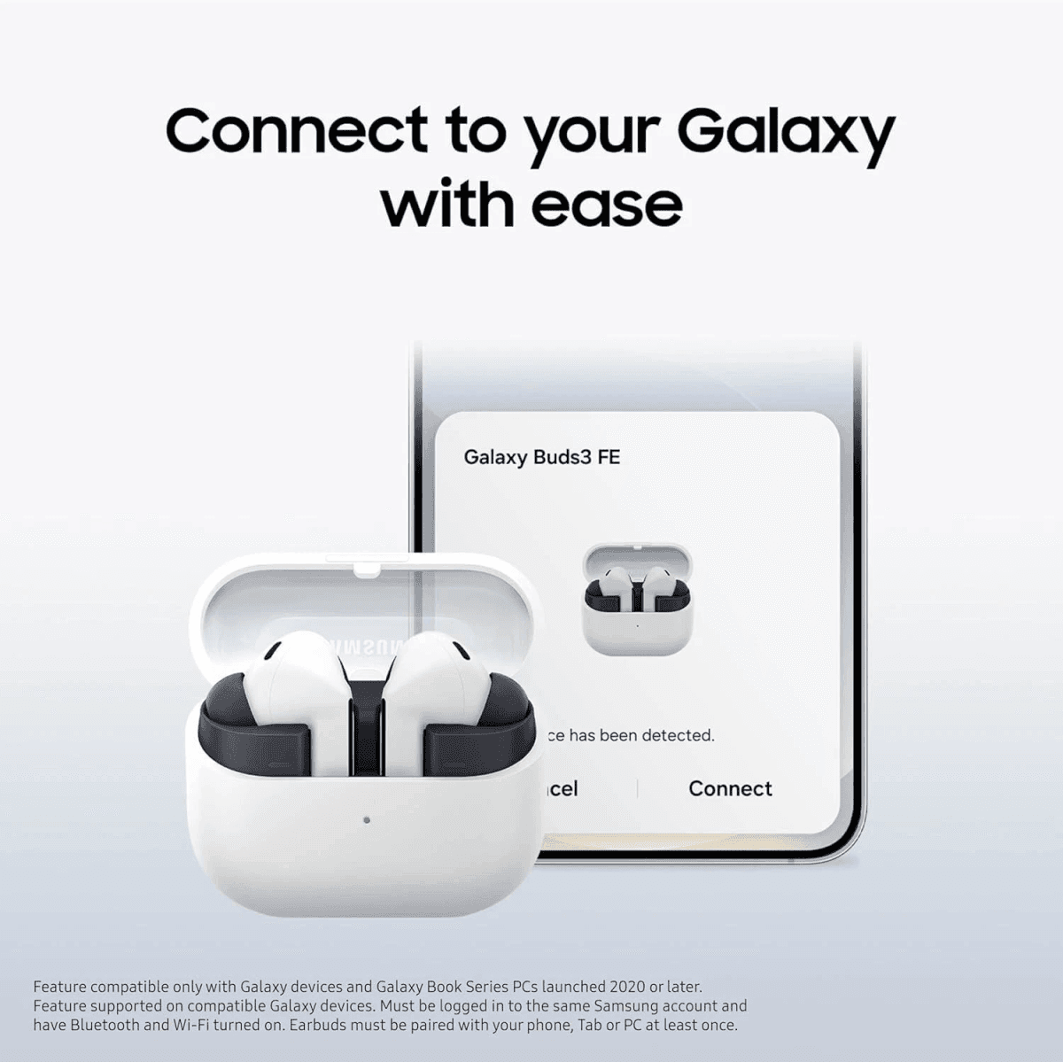 Samsung Galaxy Buds3 FE True Wireless Earbuds - Gray Open Box image 2
