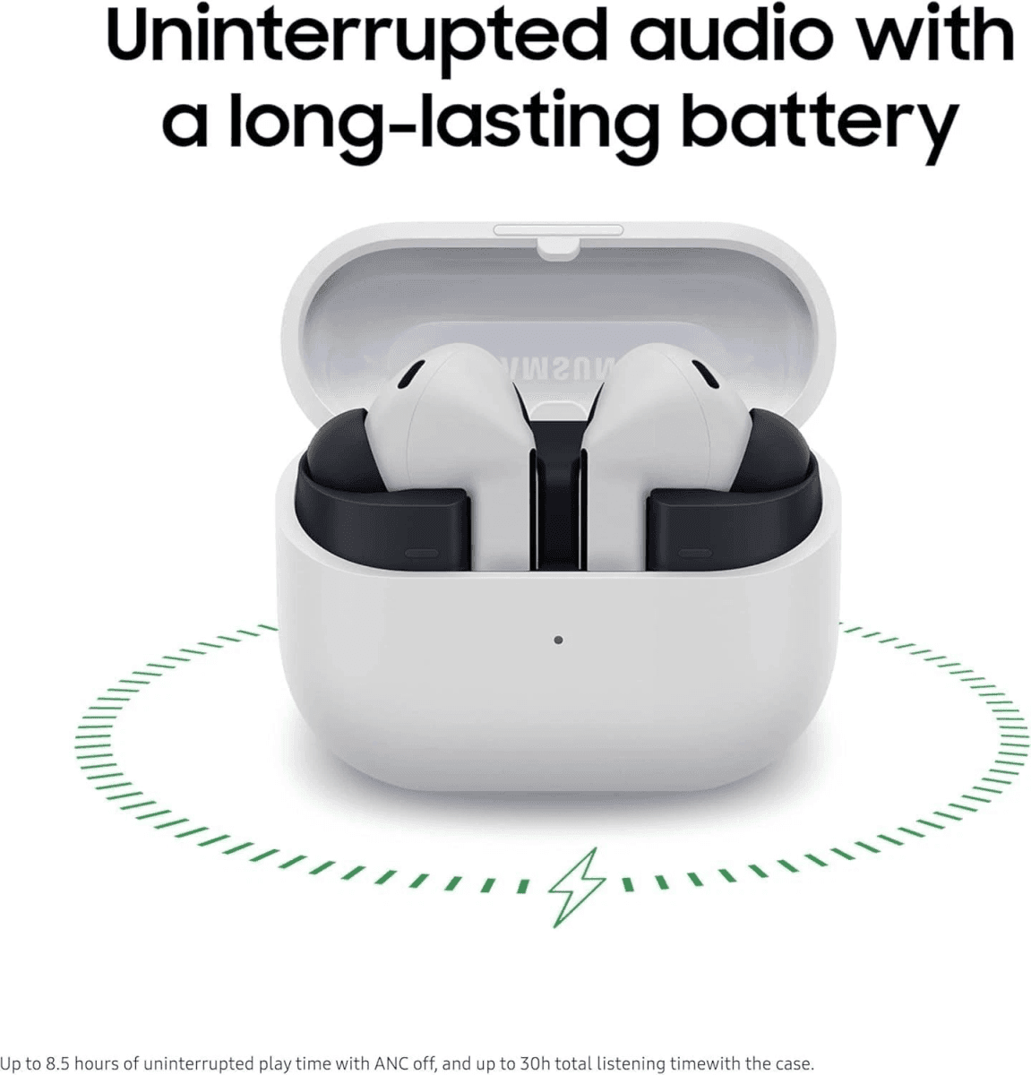 Samsung Galaxy Buds3 FE True Wireless Earbuds - Gray Open Box image 4