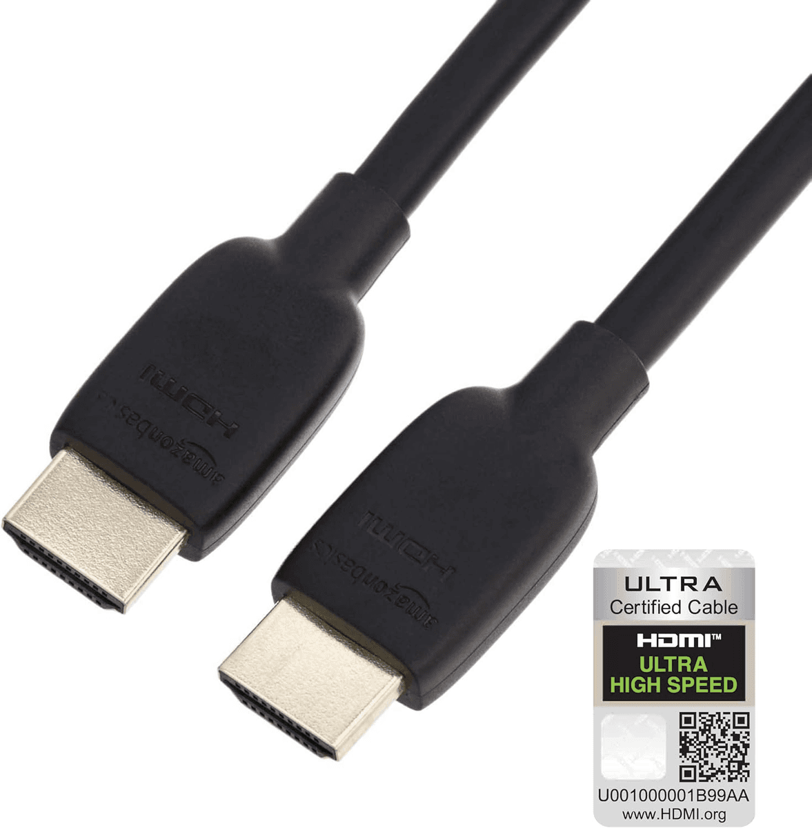 Amazon Basics 3-Foot HDMI 2.1 Cable - 8K 60Hz / 4K 120Hz