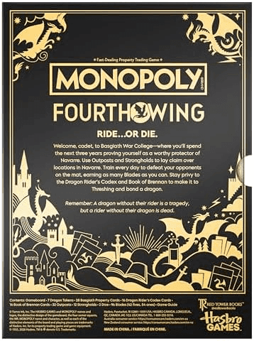 Monopoly Fourth Wing Edition Board Game for Adults image 2