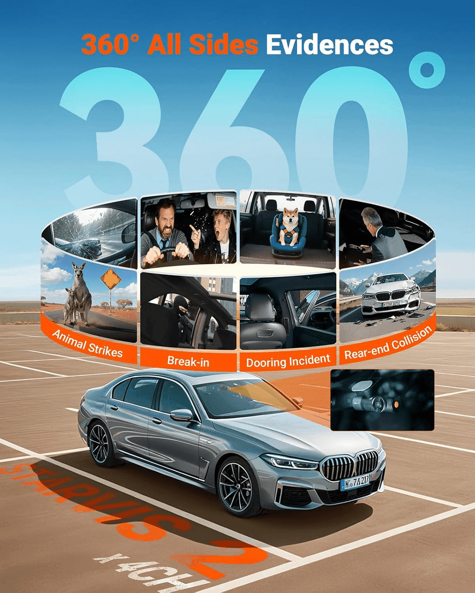 Vantrue N5S 4-Channel 360 Dash Cam image 4