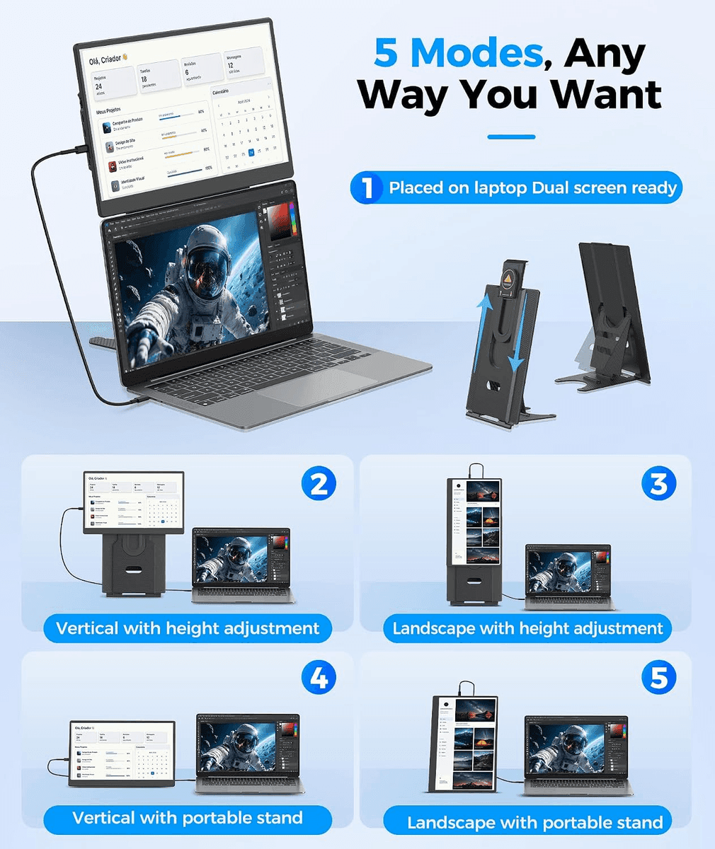 Orfibz 15.6-Inch FHD Laptop Screen Extender image 3