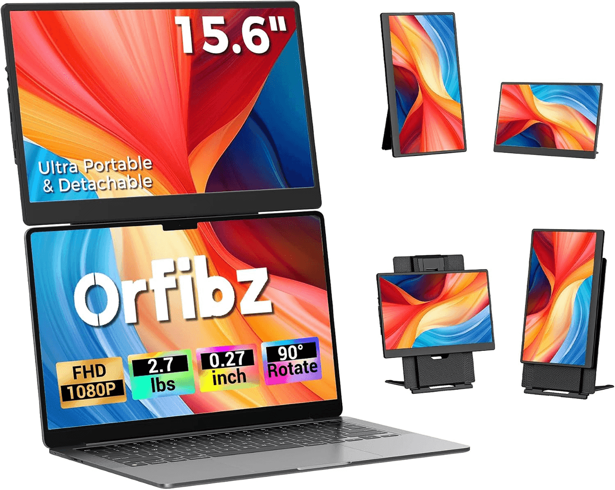 Orfibz 15.6-Inch FHD Laptop Screen Extender