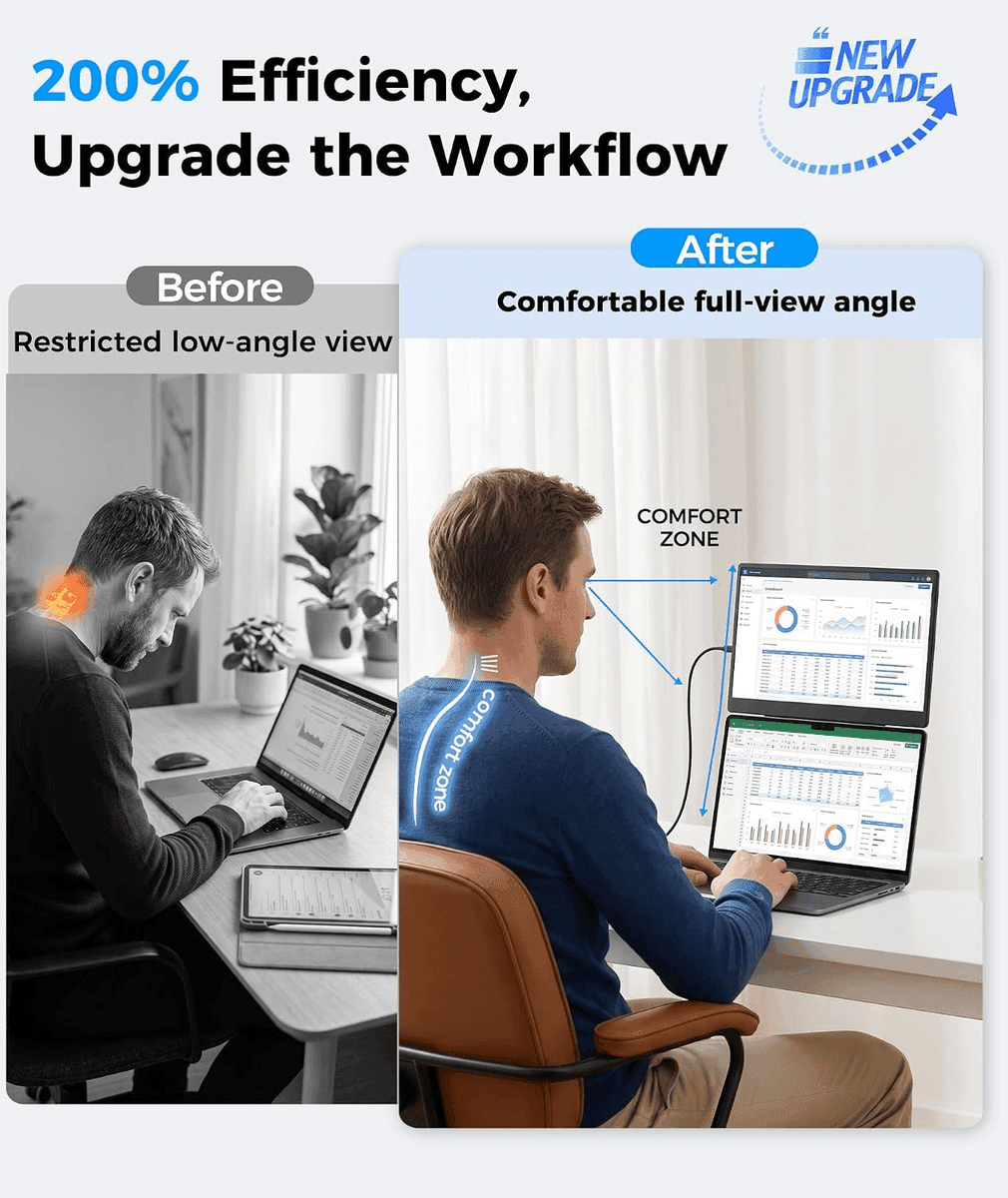 Orfibz 15.6-Inch FHD Laptop Screen Extender image 2