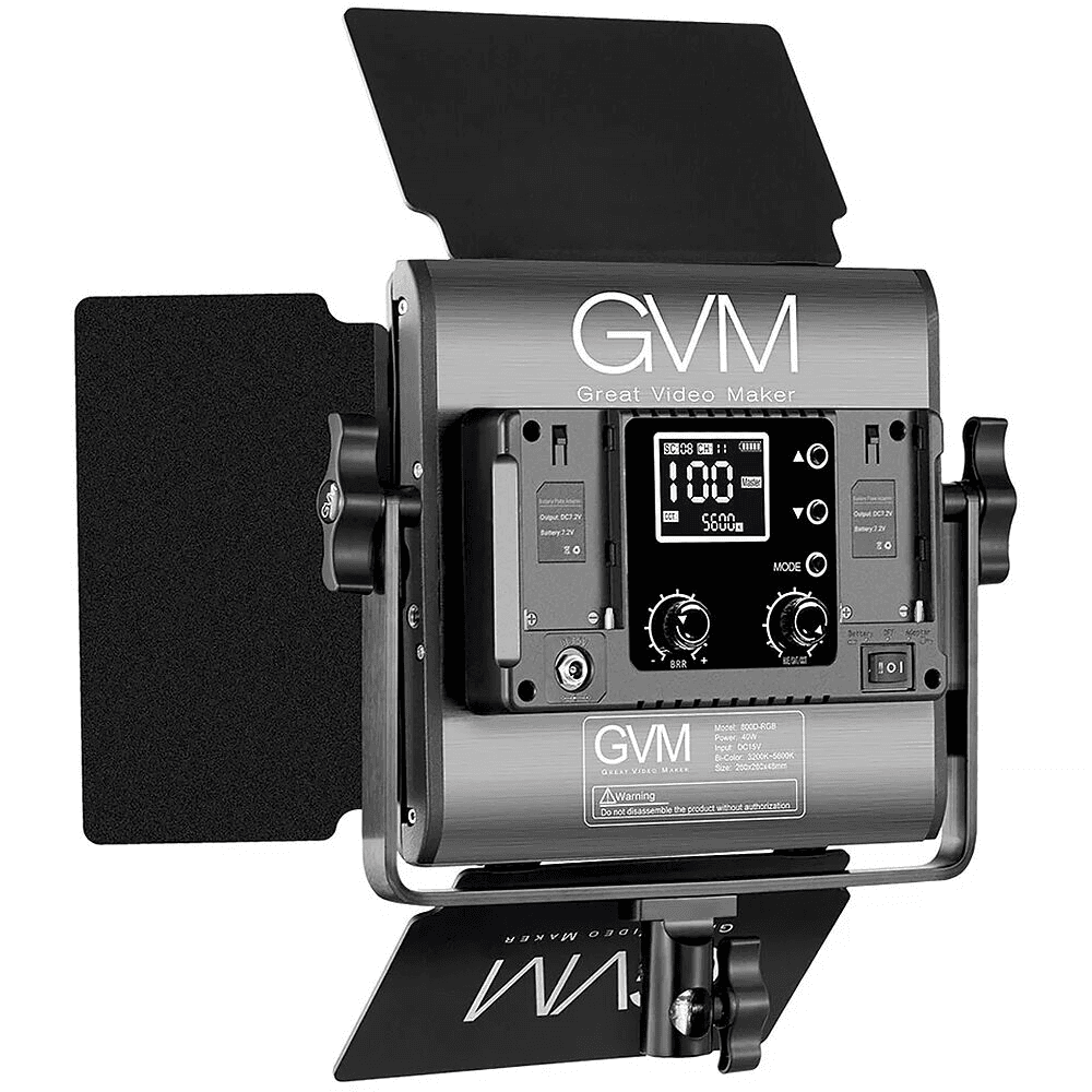 GVM 800D-RGB LED Light Panel 2-Light Kit for $188 image 3