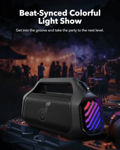 Soundcore Boom 2 Plus 140W Portable Bluetooth Speaker - Black for $179.99 image 4