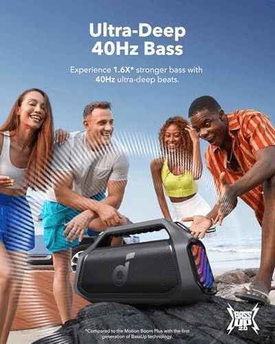 Soundcore Boom 2 Plus 140W Portable Bluetooth Speaker - Black for $179.99 image 2