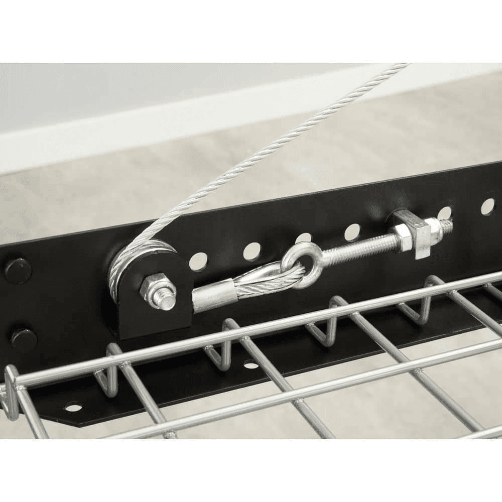 NewAge Products Pro Series 2 ft. x 8 ft. Wall-Mounted Steel Shelf - Black image 5