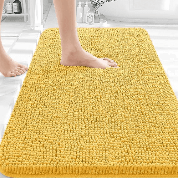 OLANLY 35 x 24-Inch Chenille Bathroom Rug for $24.98
