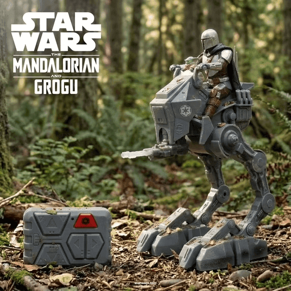 Jada Toys Star Wars Imperial Remnant AT-RT RC Walker with Mandalorian and Grogu image 2