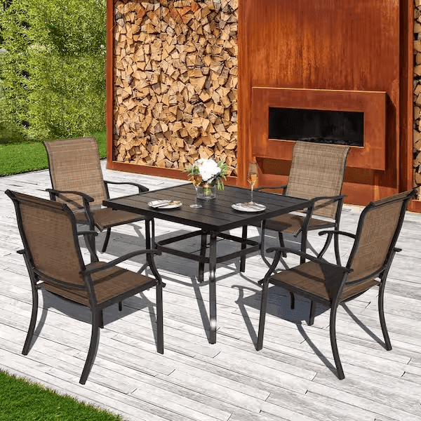 Nuu Garden 5-Piece Patio Dining Set with 4 Chairs