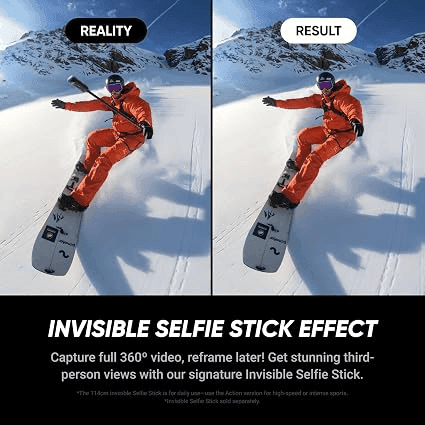 Insta360 X5 8K 360° Action Camera, Midnight Black image 3
