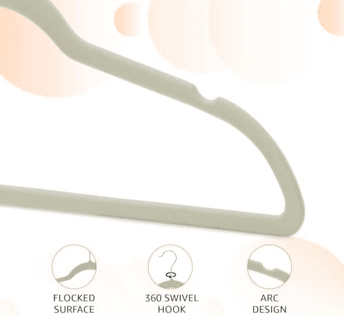 Amazon Basics Slim Velvet Suit Hangers, 30-Pack image 2