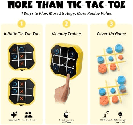 GiiKER Tic Tac Toe Bolt Electronic Game image 2