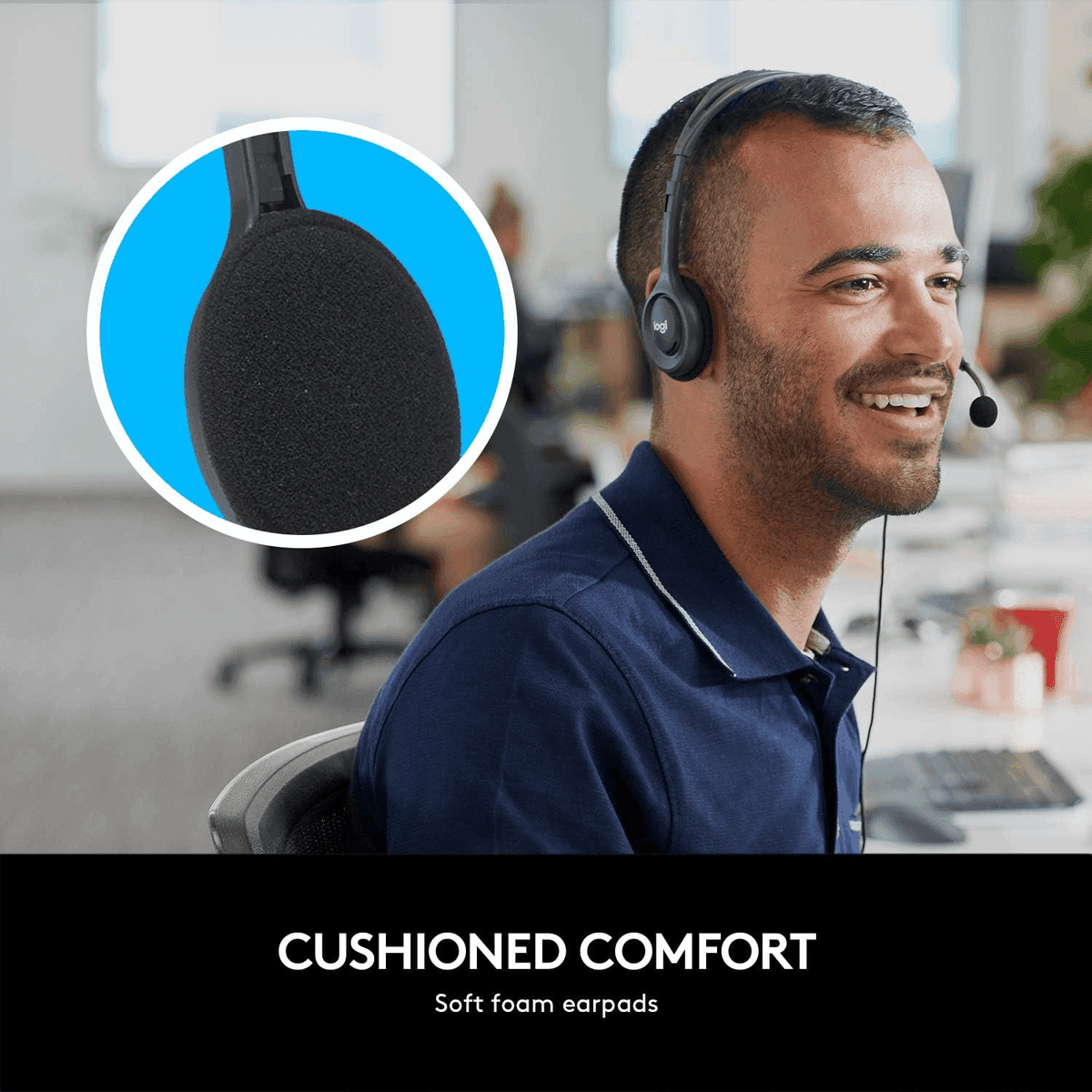 Logitech H111 Stereo Headset with Microphone image 3