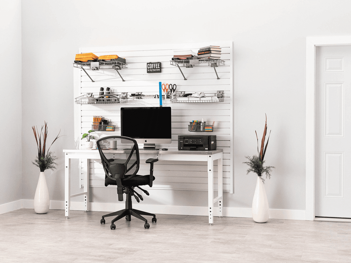 NewAge Products 40 Sq. Ft. White PVC Slatwall - $179.99 image 4