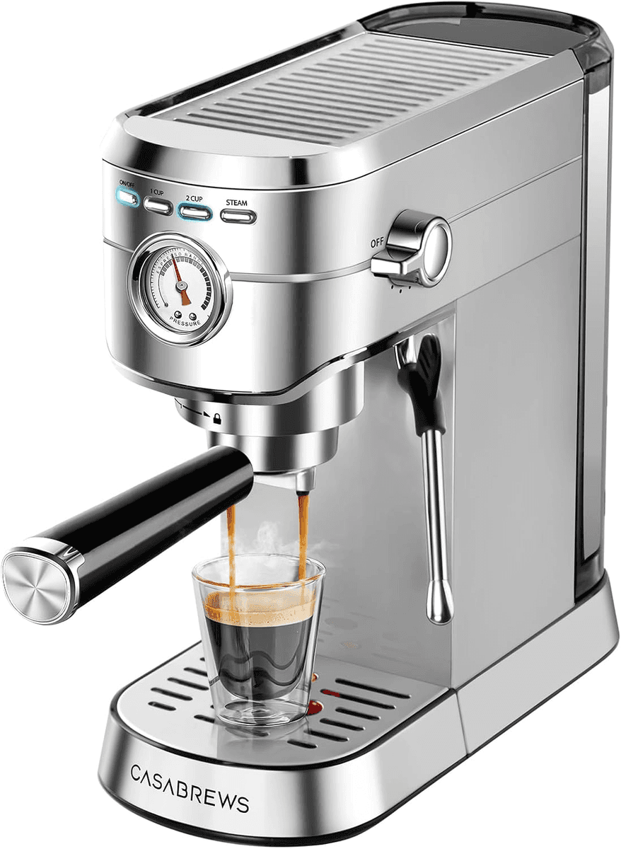 CASABREWS CM5418 Compact Espresso Machine - A-Silver