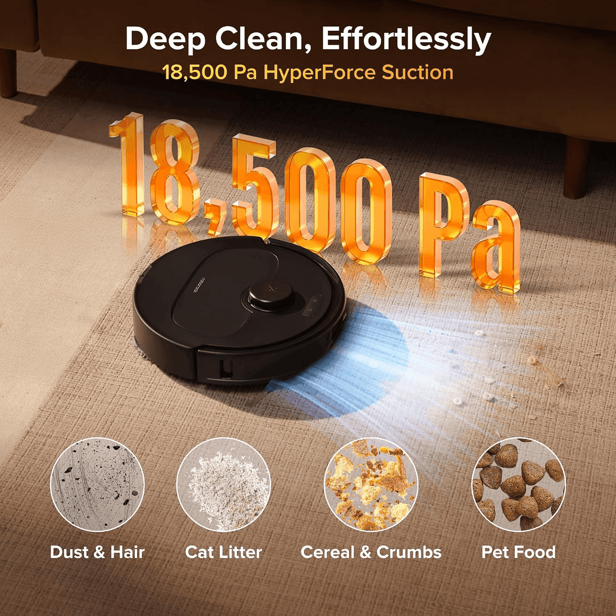 Roborock Qrevo S Pro Robot Vacuum and Mop - Black image 3
