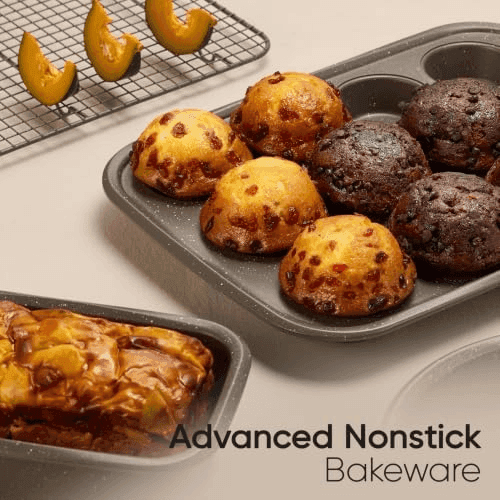 CAROTE 39-Piece Nonstick Cookware and Bakeware Set (Brown) image 4