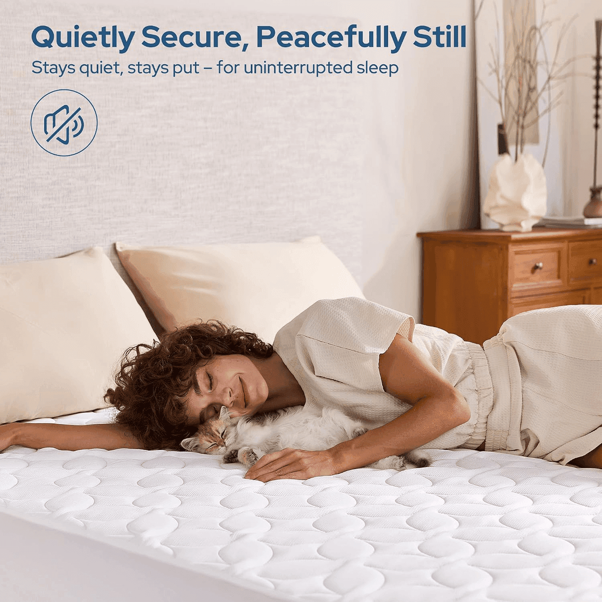 BEDLORE Waterproof Mattress Protector - Queen, White image 5