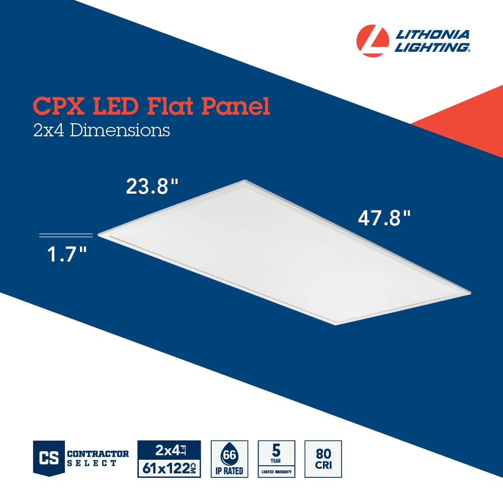 Lithonia Lighting CPX 2' x 4' Switchable LED Panel Lights - 2-Pack image 4