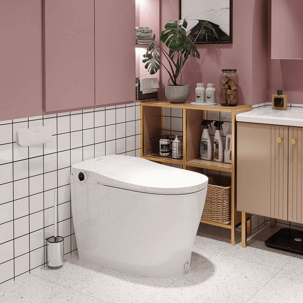 HOROW HR-0005 Elongated Smart Bidet Toilet - White image 2