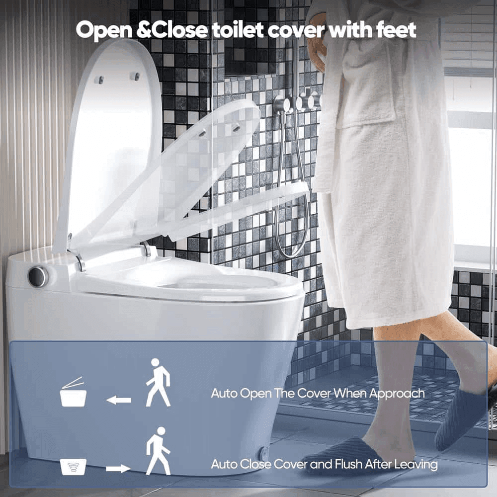 HOROW HR-0005 Elongated Smart Bidet Toilet - White image 4