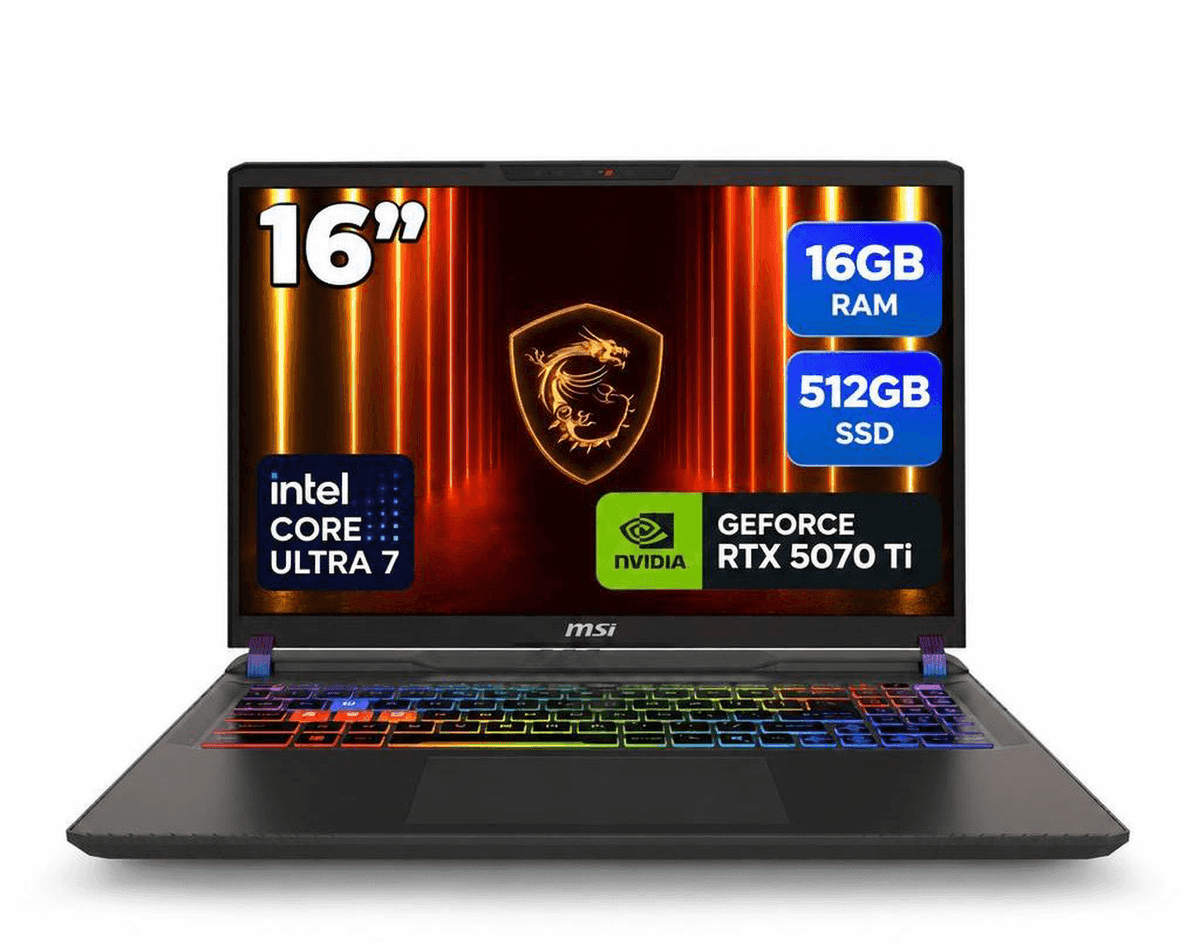 MSI Vector 16 HX AI RTX 5070 Ti Gaming Laptop