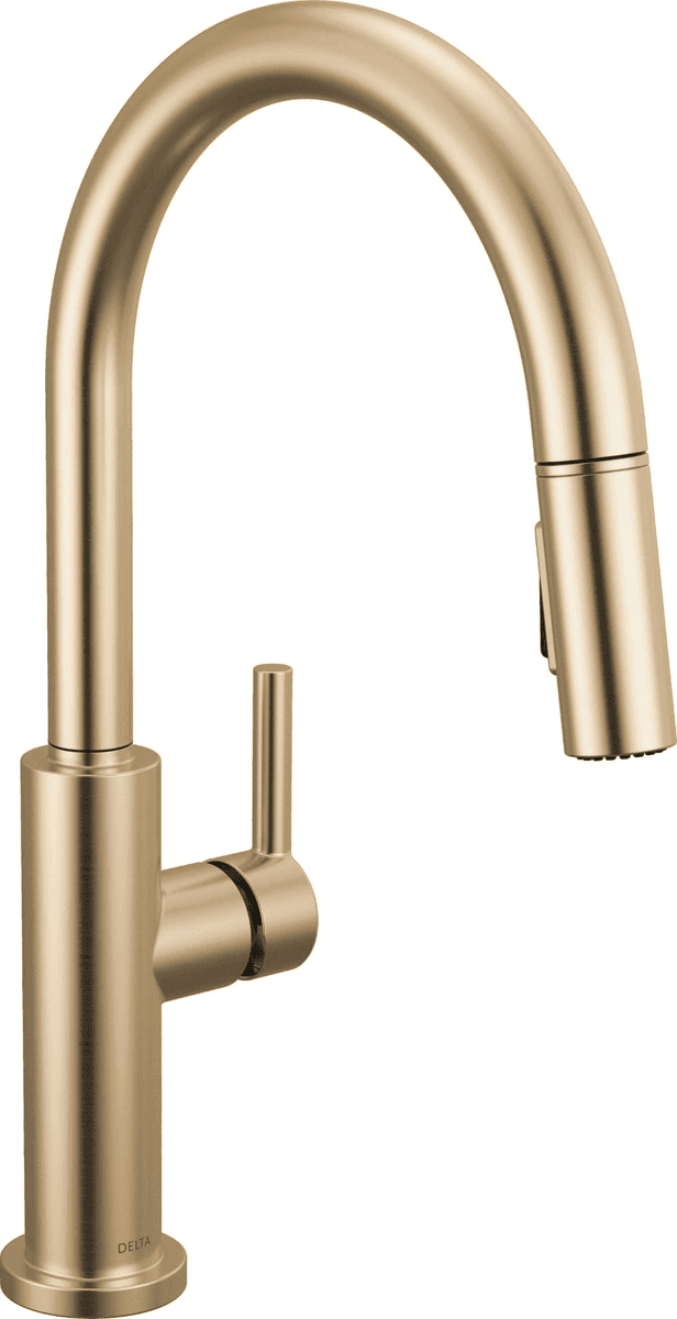 Delta Nicoli Pull-Down Kitchen Faucet in Champagne Bronze