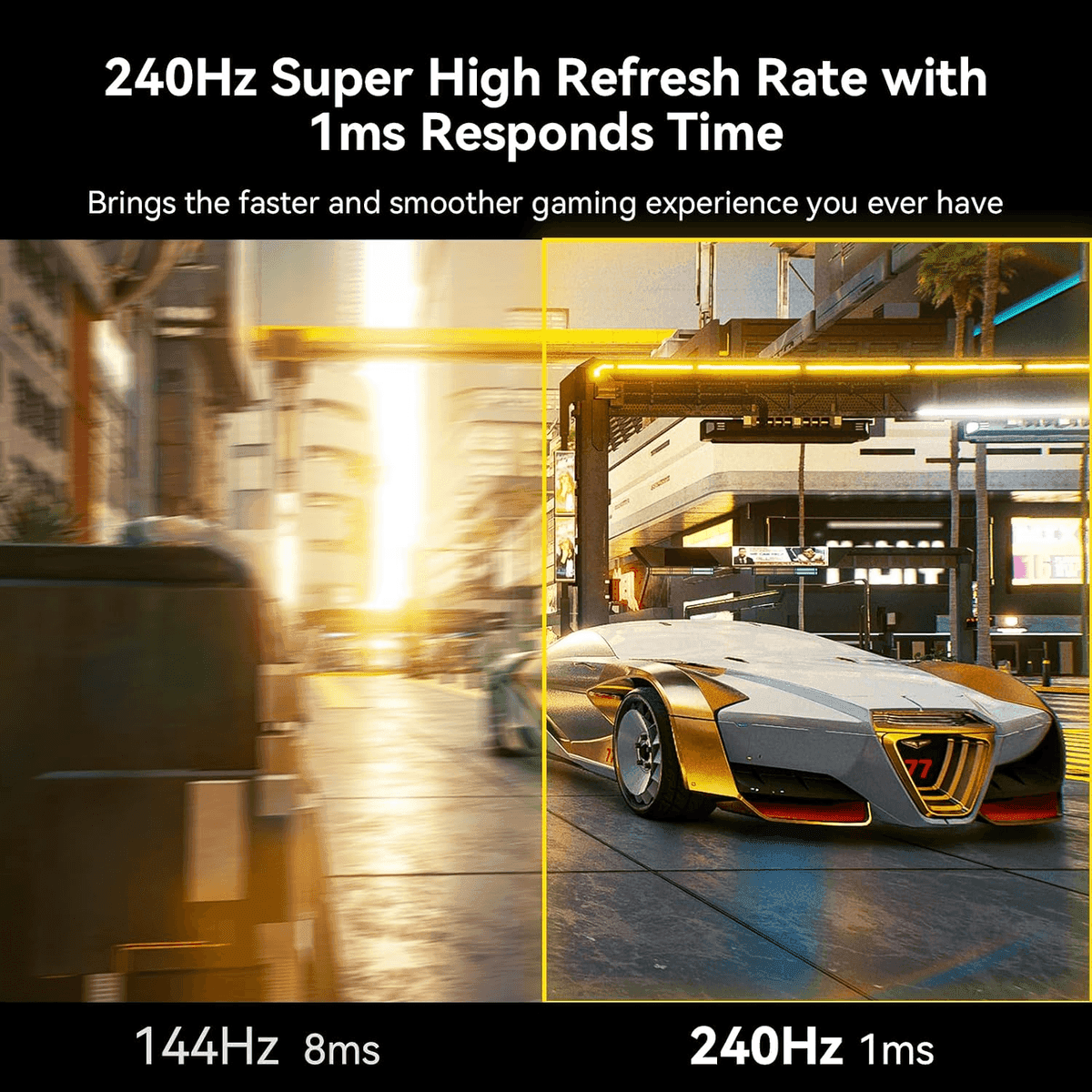 SANSUI 32-Inch 240Hz Curved FHD Gaming Monitor image 2