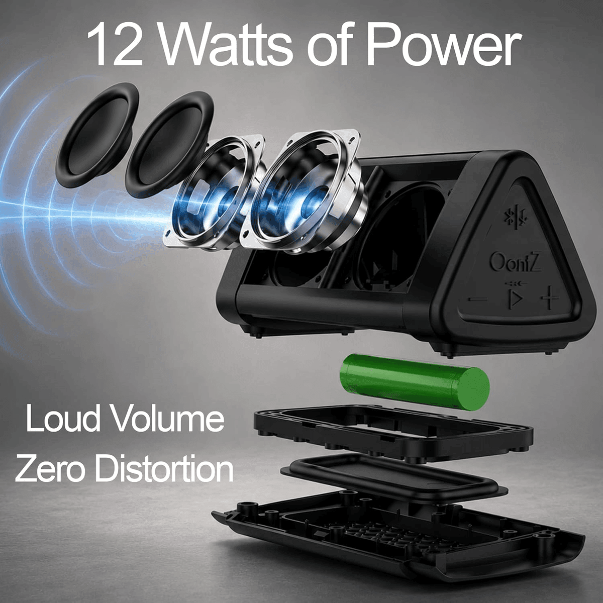 OontZ Angle 3 Gen 4 Portable Bluetooth Speaker - Black image 4