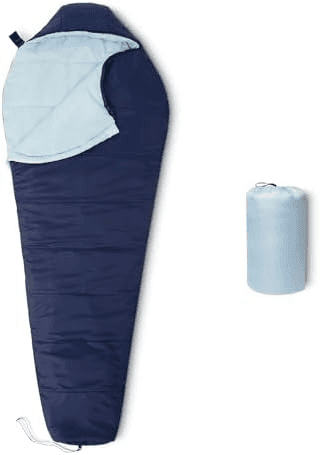 Amazon Basics 20 F Mummy Sleeping Bag (Navy Blue)
