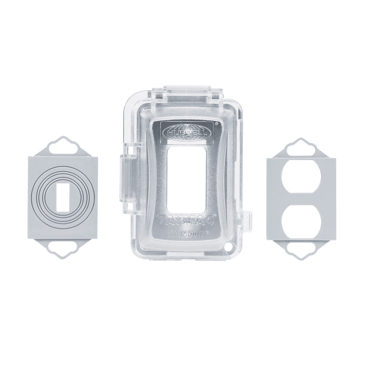 Hubbell TayMac MM420C Weatherproof Outlet Cover - Clear image 2