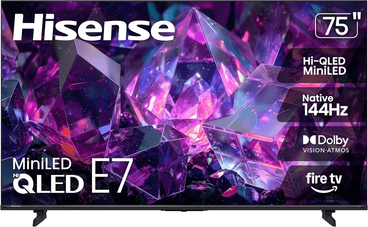 Hisense 75-inch E7 Cinema Hi-QLED Mini-LED 4K Fire TV