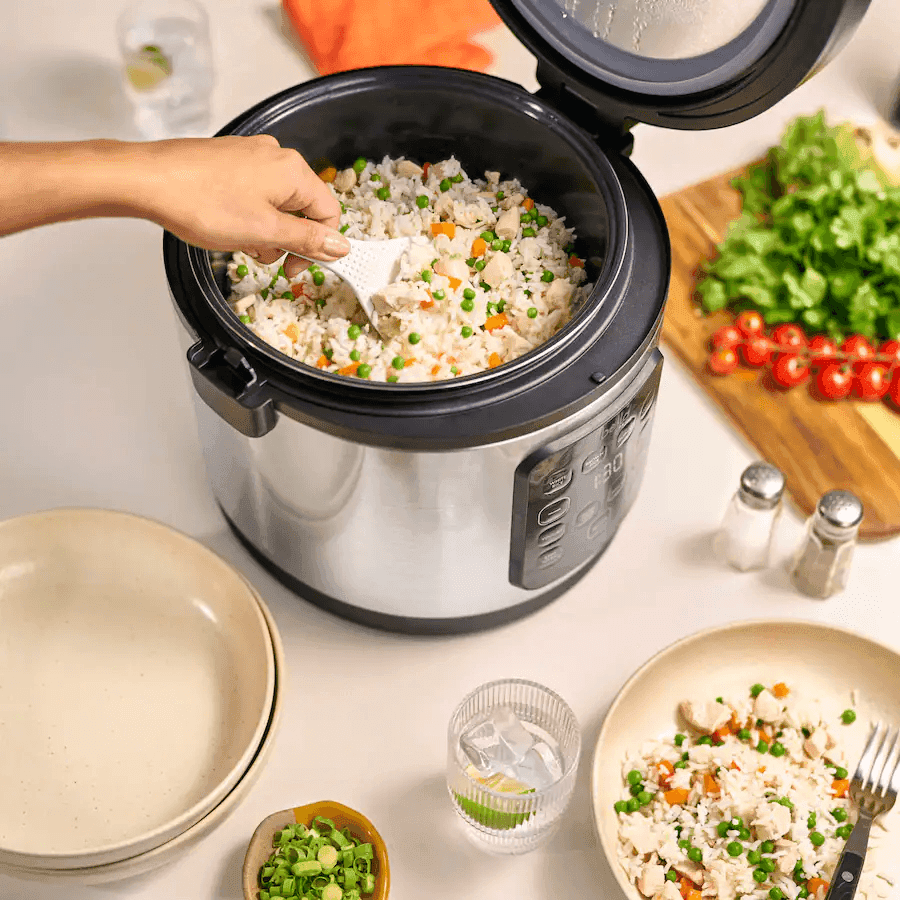 bella PRO 20-Cup Digital Rice Cooker - Stainless Steel image 2