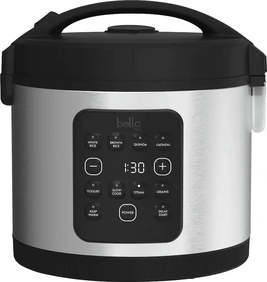 bella PRO 20-Cup Digital Rice Cooker - Stainless Steel