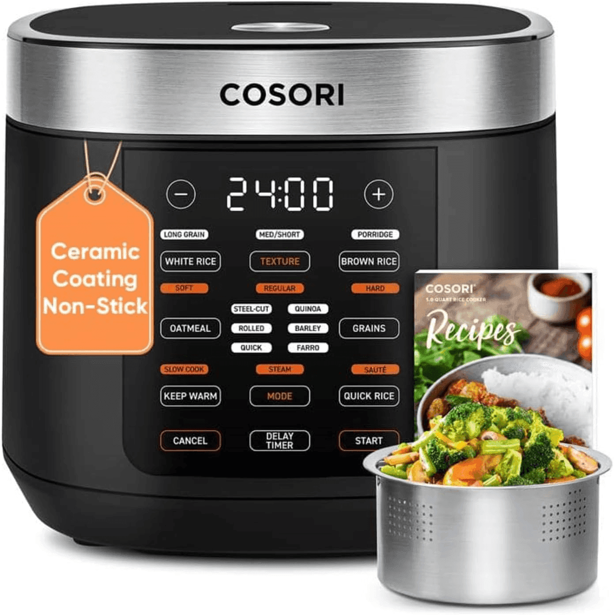 Cosori 10-Cup 18-in-1 Rice Cooker for $89.96