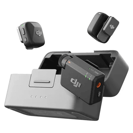 DJI Mic Mini 2-Person Wireless Microphone System with Charging Case