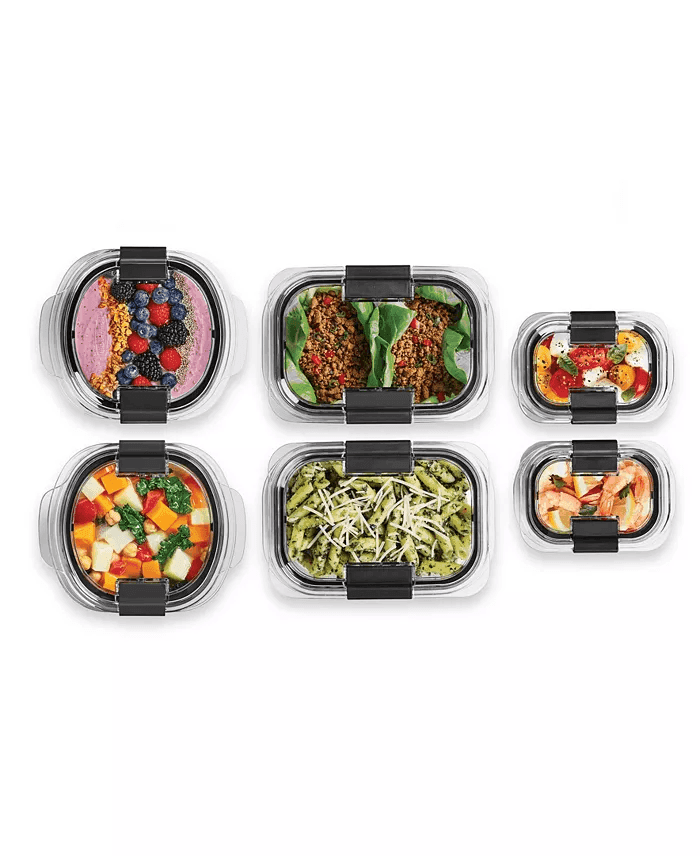 Rubbermaid Brilliance 12-Piece Food Storage Container Set image 4