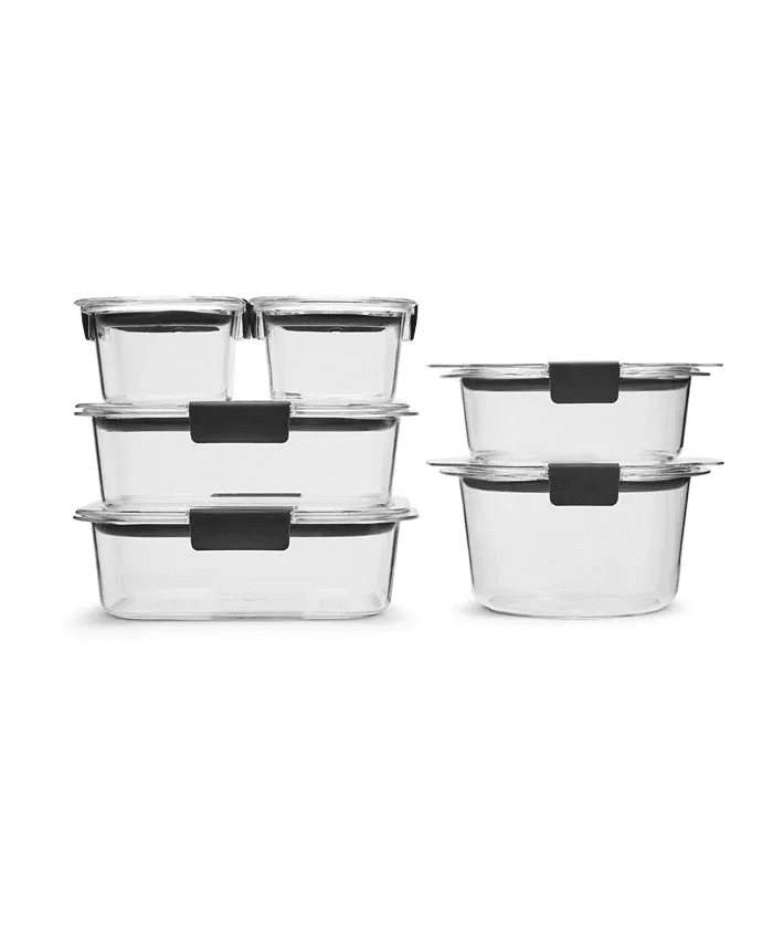 Rubbermaid Brilliance 12-Piece Food Storage Container Set image 2