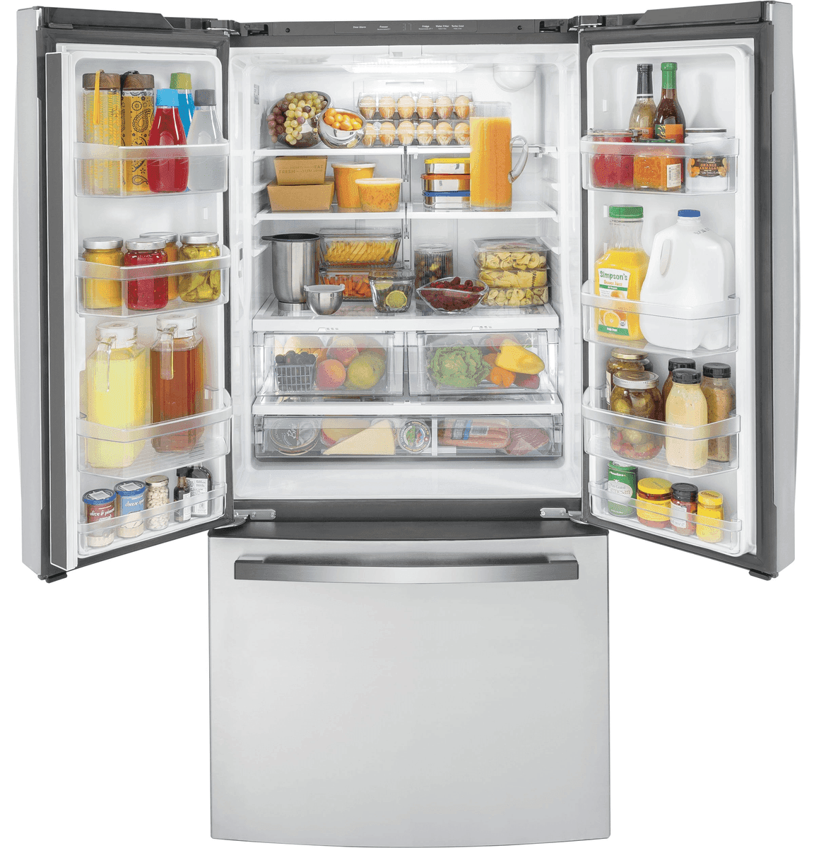 GE 18.6 Cu. Ft. Counter-Depth French Door Refrigerator image 2