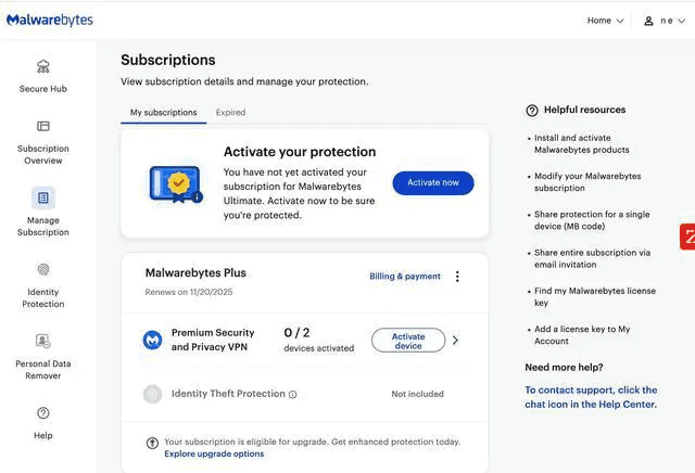Malwarebytes Standard Premium Security, 5 Devices / 1 Year - Download image 2