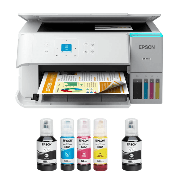 Epson EcoTank ET-2988 Wireless SuperTank Printer - White image 1